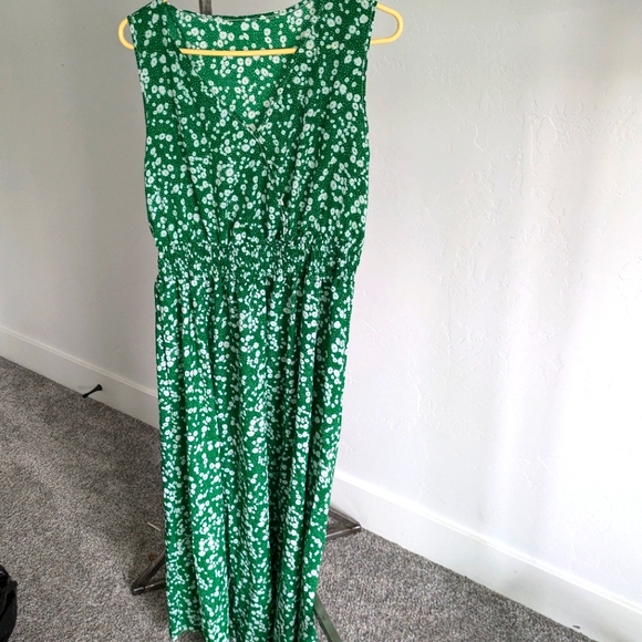 Green flower dress size extra large - Picture 1 of 2